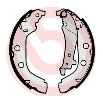 BREMBO Sada brzdových čeľustí S61523