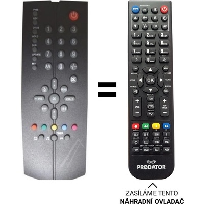 Dálkový ovladač Predátor Beko L8Y187R = Y96187R-2 – Hledejceny.cz