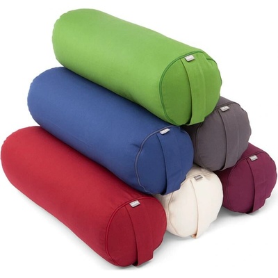 Joga bolster Bodhi Eco s poťahom baklažánová aubergine 65x20