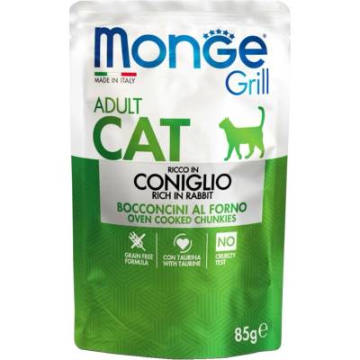 Monge Cat Grill Adult Rabbit 85 g