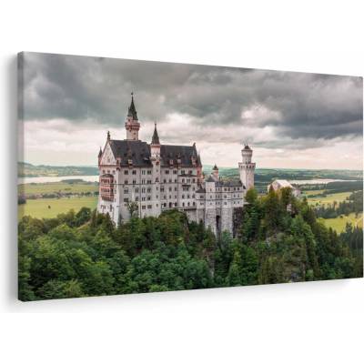 Obraz - Zámok na skalách, jednodielne 150x100 cm