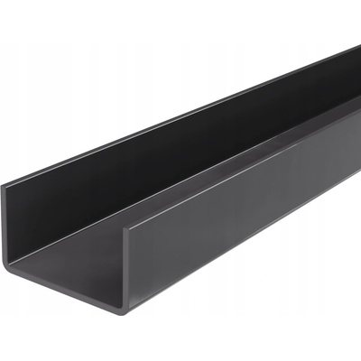 U profil ocelový Logist system 25x25x2 mm Antracit L=150 cm