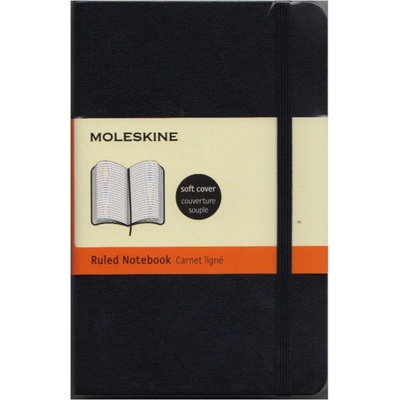 Moleskine Zápisník měkké desky A6 linkovaný černý – Hledejceny.cz