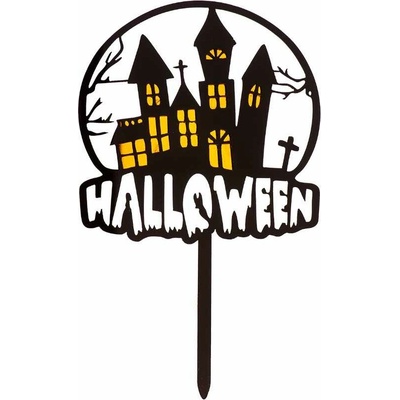 deKora Zapichovací dekorace Halloween Strašidelný hrad – Hledejceny.cz