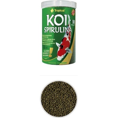 Tropical Koi Spirulina Pellet M 3 l, 1,05 kg