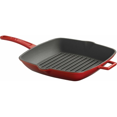 LAVA METAL Litinová grilovací pánev 20x20 cm - červená LVPGT2020K0R