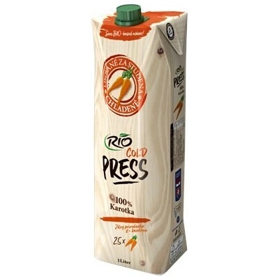 Riofresh Rio Cold Press Šťáva z karotky 100% 1 l