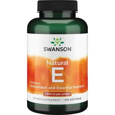 Swanson Natural Vitamin E 1000 IU 100 gelové tabliety