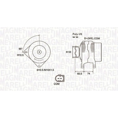 generátor MAGNETI MARELLI 063731905010