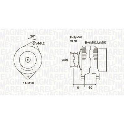 generátor MAGNETI MARELLI 063731643010
