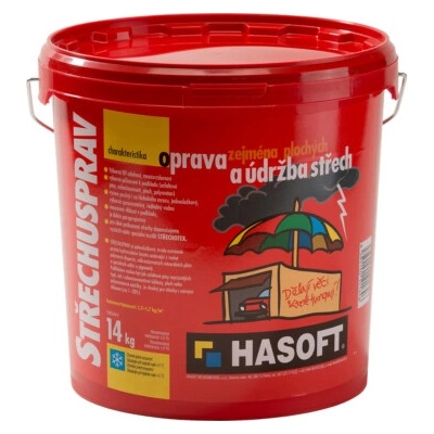 HASOFT Hydroizolace střešní krytiny Střechusprav 14 kg šedý