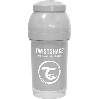 TwistShake Kojenecká láhev AntiColic Šedá 180 ml