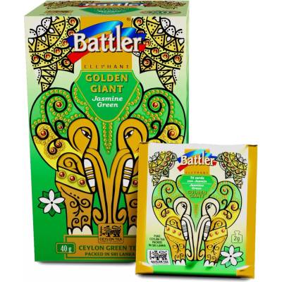 Battler Golden Giant Jasmine Green cejlónsky zelený čaj s jazmínom 20 vrecúšok, 40 g