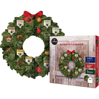 Leros Věnec adventní kalendář s čajem a jmenovkami – Hledejceny.cz