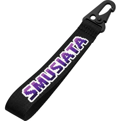 Snúrka na krk Smusiata látková Čierna