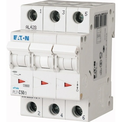 Eaton PL7-C50/3, char C 10kA 50A 263414