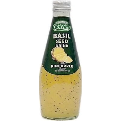 Cool Time Basil Seed nápoj se semínky bazalky s příchutí ananasu 24 x 290 ml