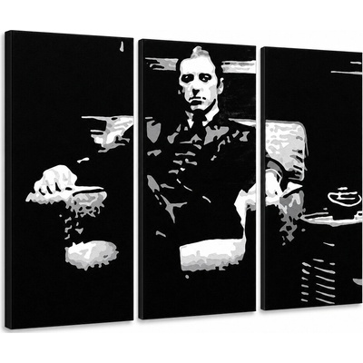 Ručne maľovaný POP Art obraz GODFATHER - 60x40 cm