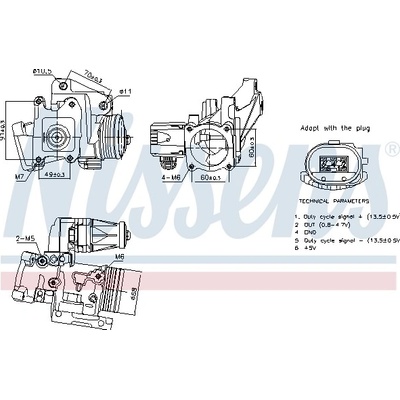 NISSENS AGR - Ventil 98387