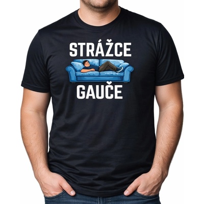 Fajntričko O pánské tričko STRÁŽCE GAUČE černá