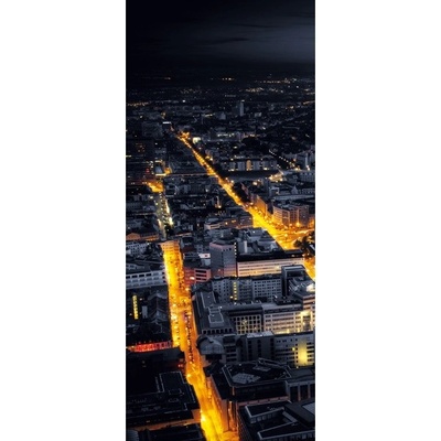 Preinterier Fototapeta - DV0216 - Mesto v noci Samolep. fólia - 91cm x 211cm