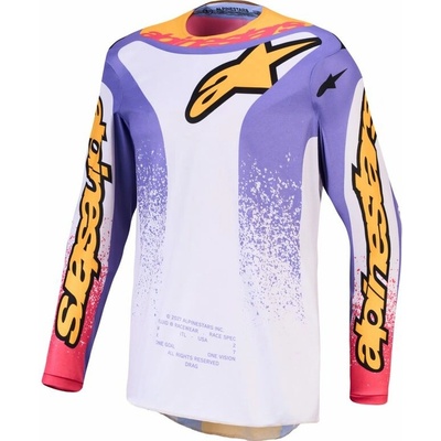 Alpinestars Fluid Drag 2027 svetlá sivá/fialová/zlatá