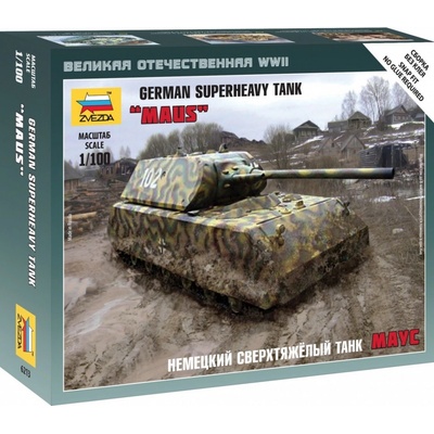 Zvezda Snap Kit německý supertěžký tank Maus ZV 6213 1:100