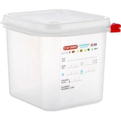 araven Nádoba s vekom HACCP GN1/6 150 mm 2,6 l plast 1 ks
