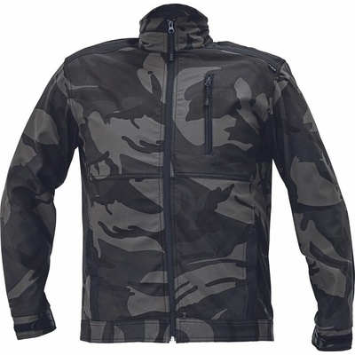 Cerva Crambe kamufláž softshell bunda maskáč zelený