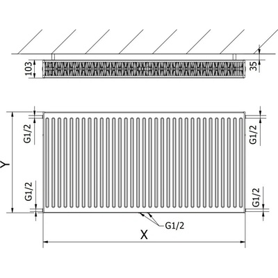 Mexen CC22 W6C22-060-120-00 600 mm x 1200 mm