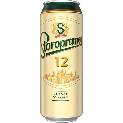 Staropramen 12° 0,5 l (plech)