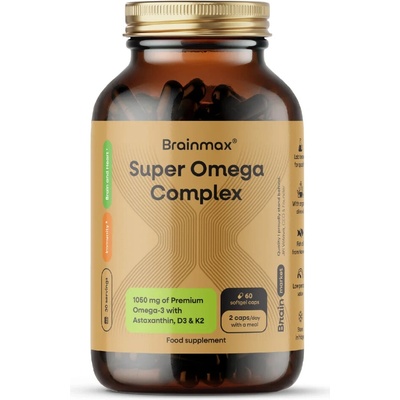 BrainMax Super Omega Complex 60 softgel kapslí