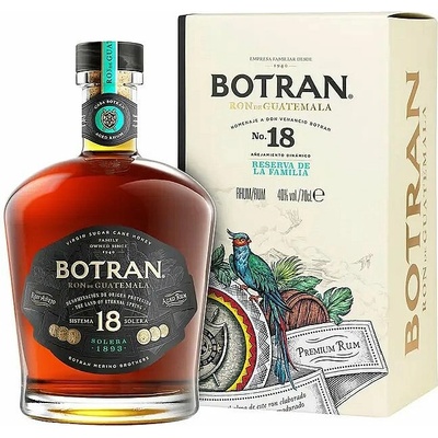 Botran Reserva de la Familia 18 Sistema Solera Guatemala rum v krabičce 40% 0,7 l (holá láhev)