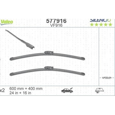 Valeo Silencio Flat Blade SET 600+400 mm VA 577916
