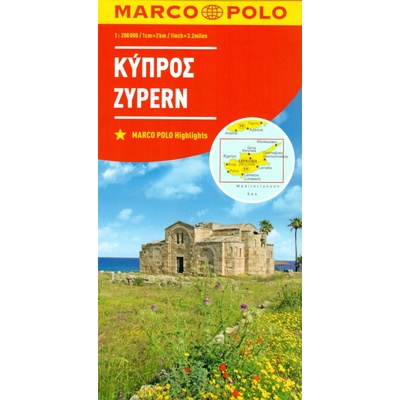 MARCO POLO Karte Zypern 1:200 000. Chypre. Cyprus