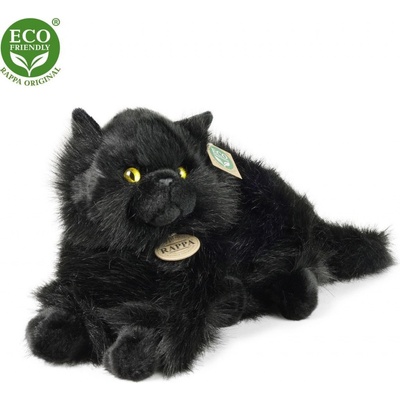 Eco-Friendly Rappa kočka černá ležící 30 cm