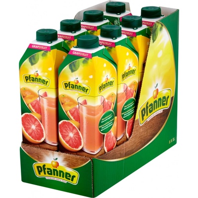 Pfanner Grapefruit 100% růžový 1 l