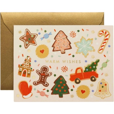 Rifle Paper Co. Vánoční přání Holiday Cookies, multi barva, papír