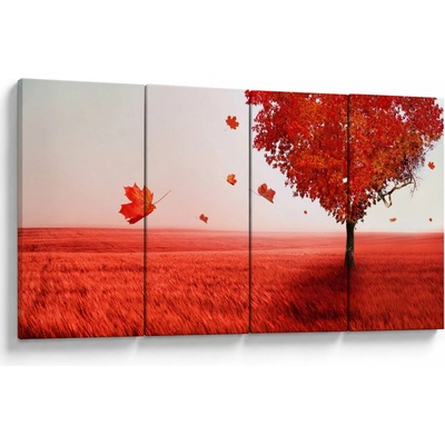 Obraz - Strom lásky, štvordielne 160x80 cm