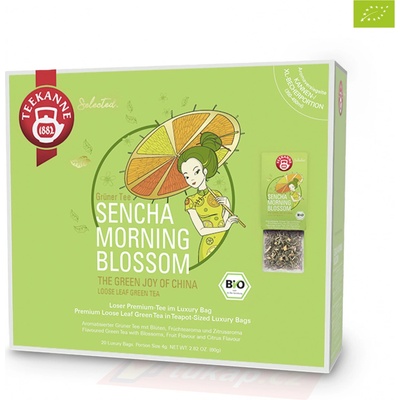 Teekanne BIO Selected. Sencha Morning Blossom Luxury Bag 20 x 4 g