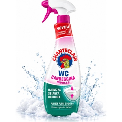 Chante Clair WC SCHIUMATTIVA CANDEGGINA WC pěnový bělící čistič 625 ml – Hledejceny.cz