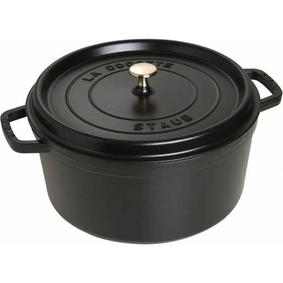 Staub Cocotte hrnec kulatý 30 cm 8,35 l černý