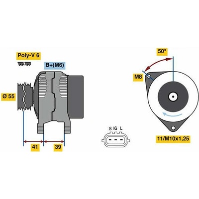 generátor BOSCH 0 986 049 490