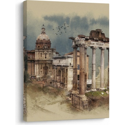 Obraz - Forum Romanum, Řím, Itálie, jednodílný 30x40 cm