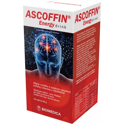 Biomedica ASCOFFIN Energy drink 10 x 6 g
