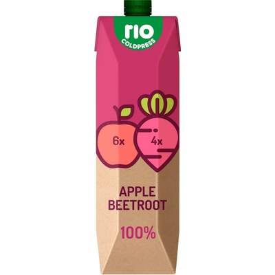 Riofresh Rio Cold Press Šťáva jablko červená řepa 100 % 1 l