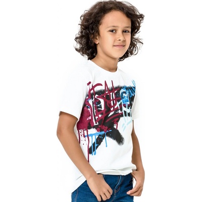 Winkiki kids Wear chlapecké tričko Graffiti bílá