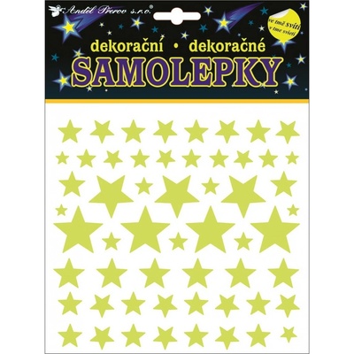 Samolepky svítící ve tmě Hvězdy