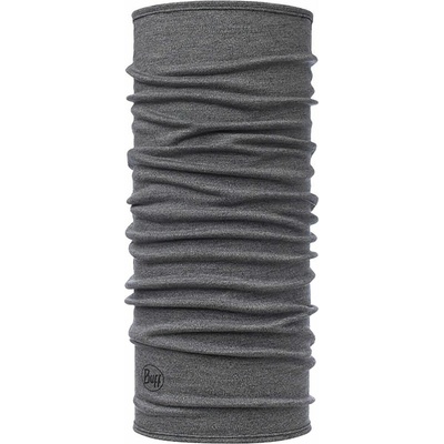 Buff Midweight Merino Wool light grey melange
