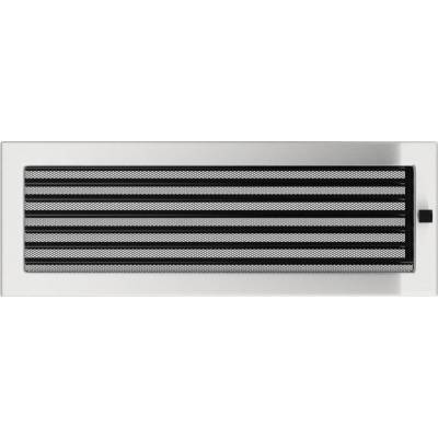 Kratki Mriežka 170 x 490 mm nerezová s klapkou